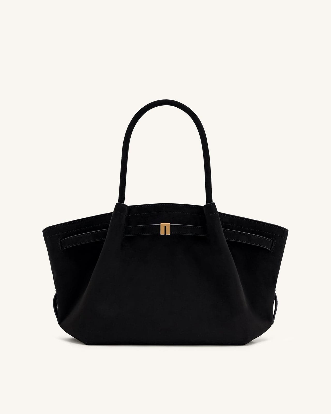 Nora Tote - Noir (Soft Suede)